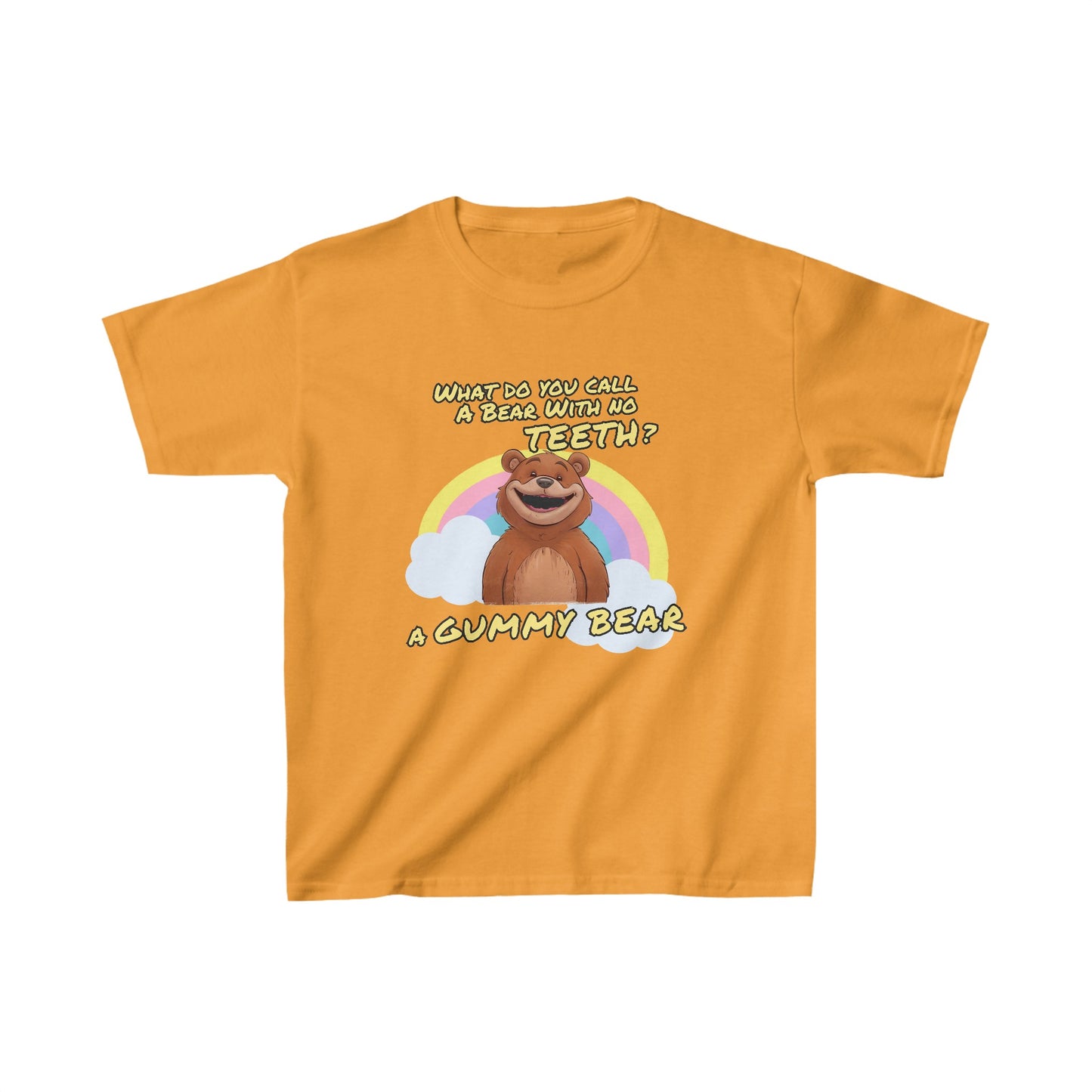 What Do You Call a Bear With No Teeth | Kids Heavy Cotton™ Tee