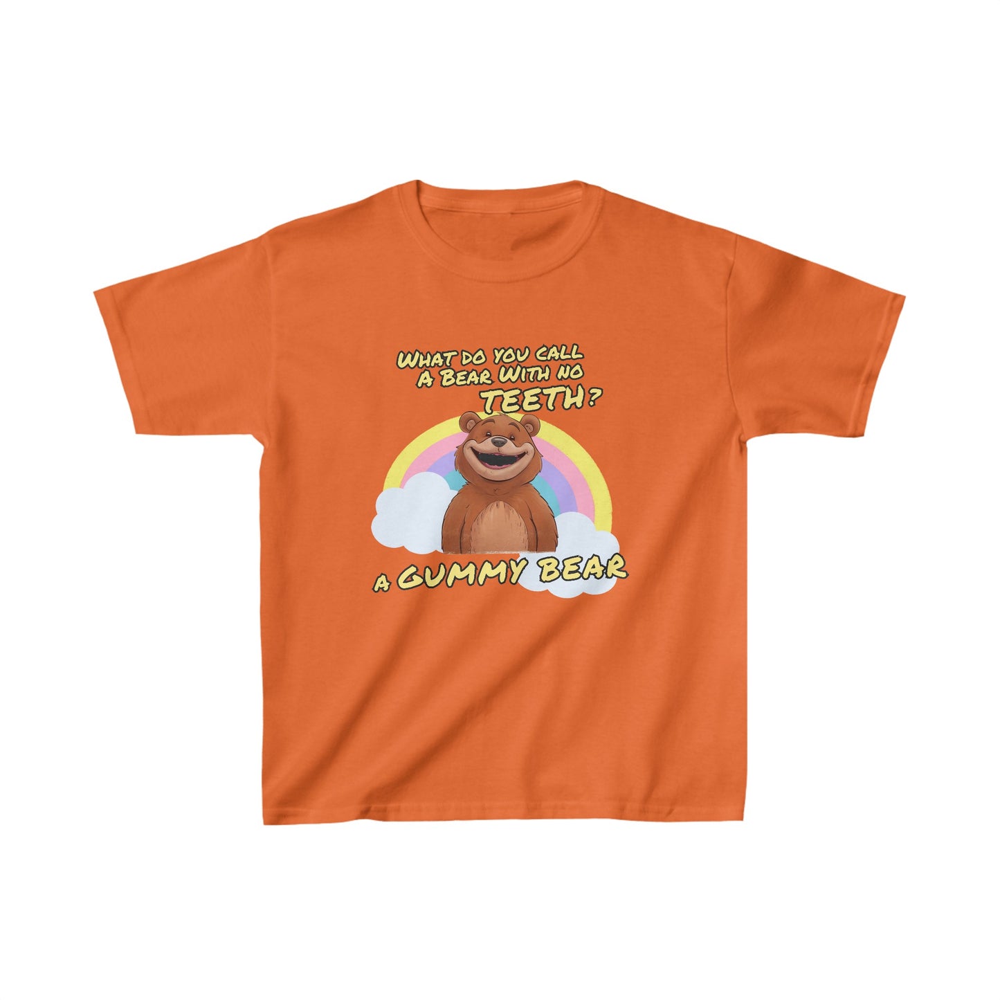 What Do You Call a Bear With No Teeth | Kids Heavy Cotton™ Tee