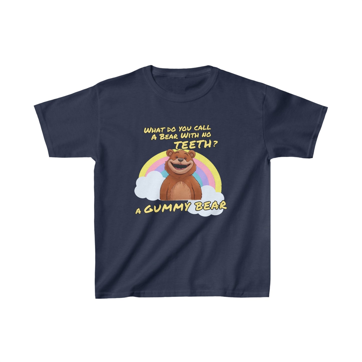 What Do You Call a Bear With No Teeth | Kids Heavy Cotton™ Tee