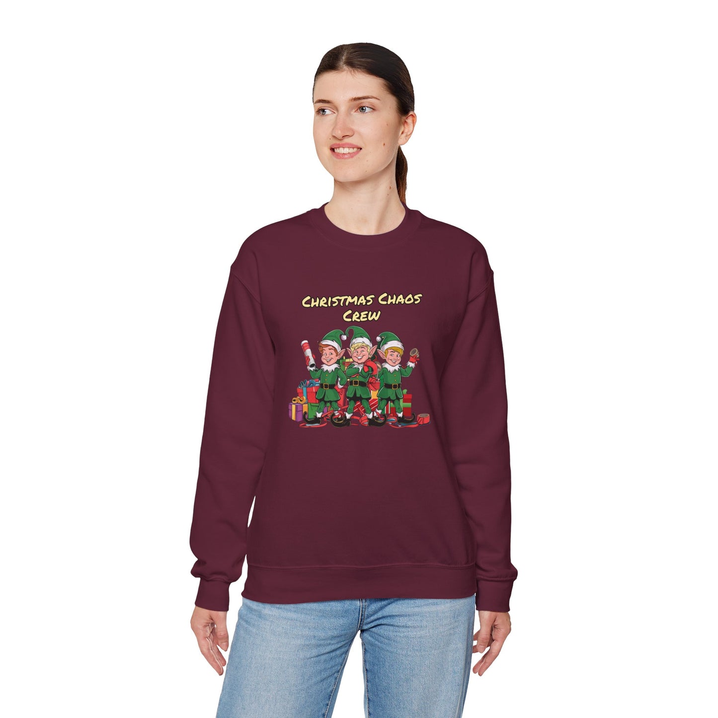 Christmas Chaos Crew | Unisex Heavy Blend™ Crewneck Sweatshirt