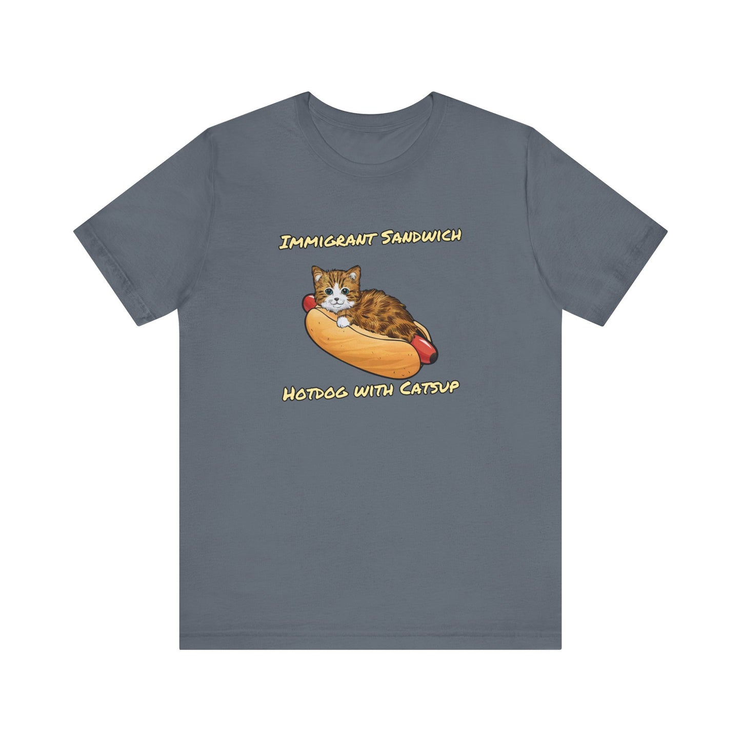 Immigrant Sandwich - Hotdog With Catsup | Unisex Jersey Short Sleeve Tee