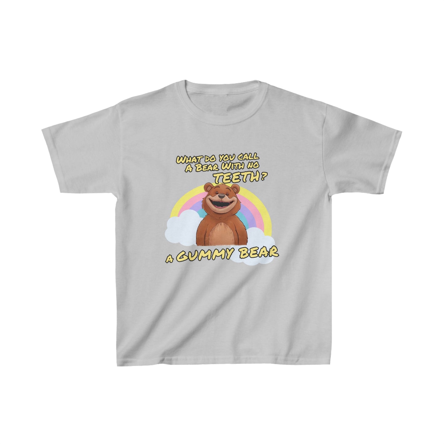 What Do You Call a Bear With No Teeth | Kids Heavy Cotton™ Tee