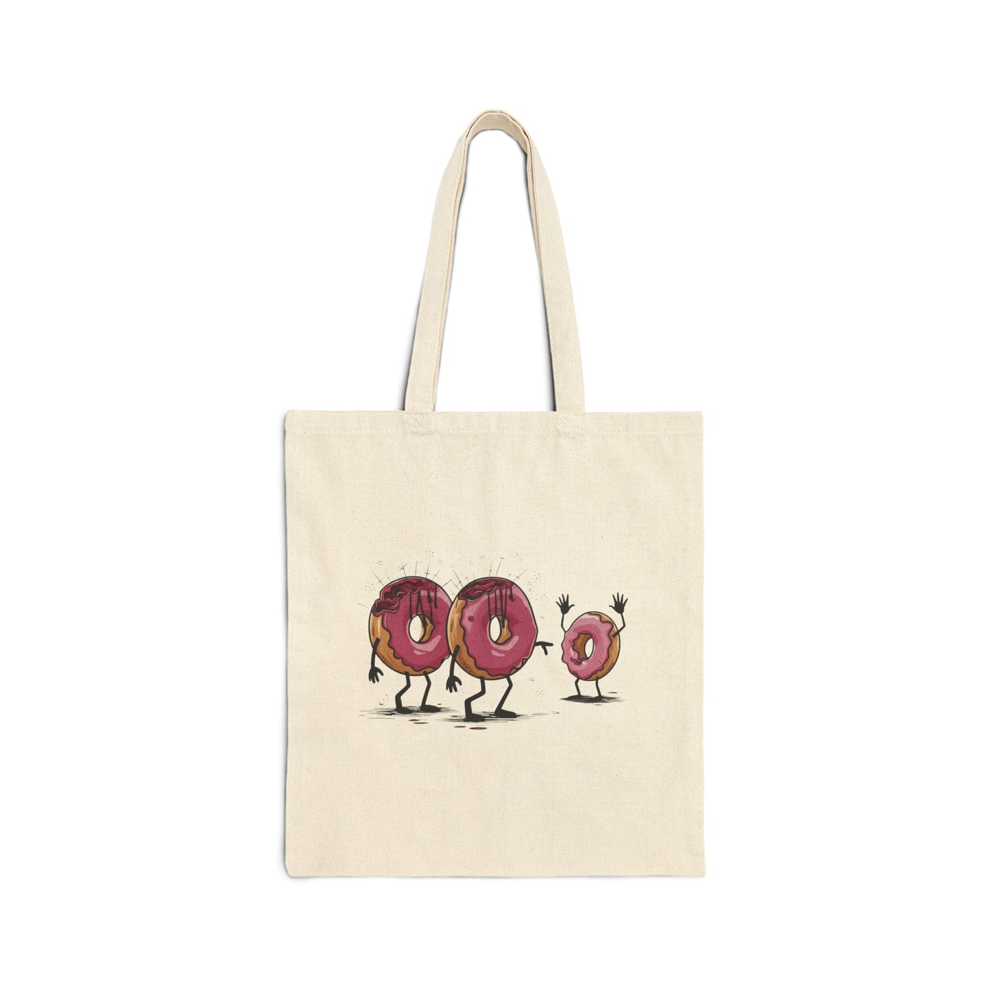 Sweet Bag: The Night of the Living Donut | Cotton Canvas Tote Bag