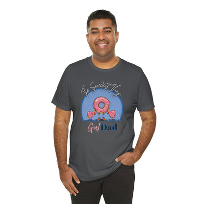 Running on Sprinkles & Smiles: Girl Dad Donut Duty | Unisex Jersey Short Sleeve Tee