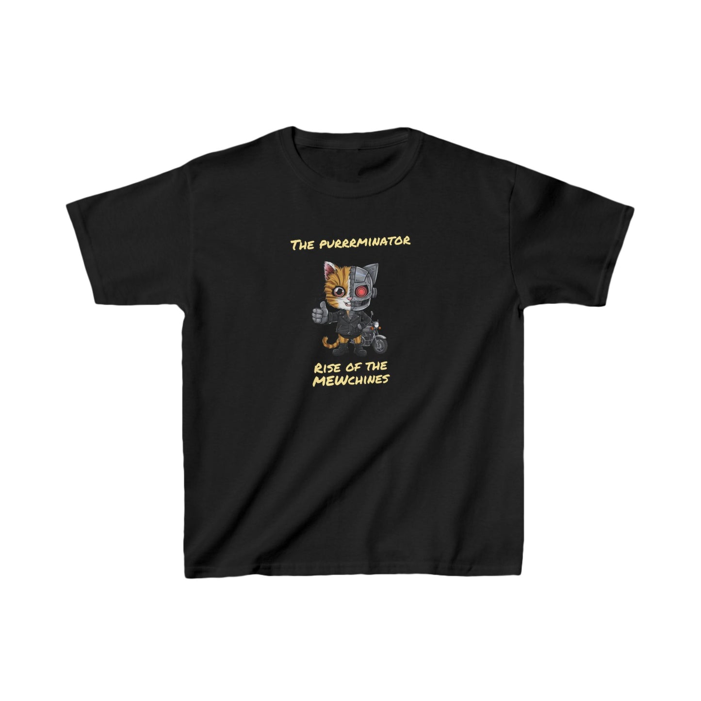 The Purrrminator - Rise of the Mewchines | Kids Heavy Cotton™ Tee