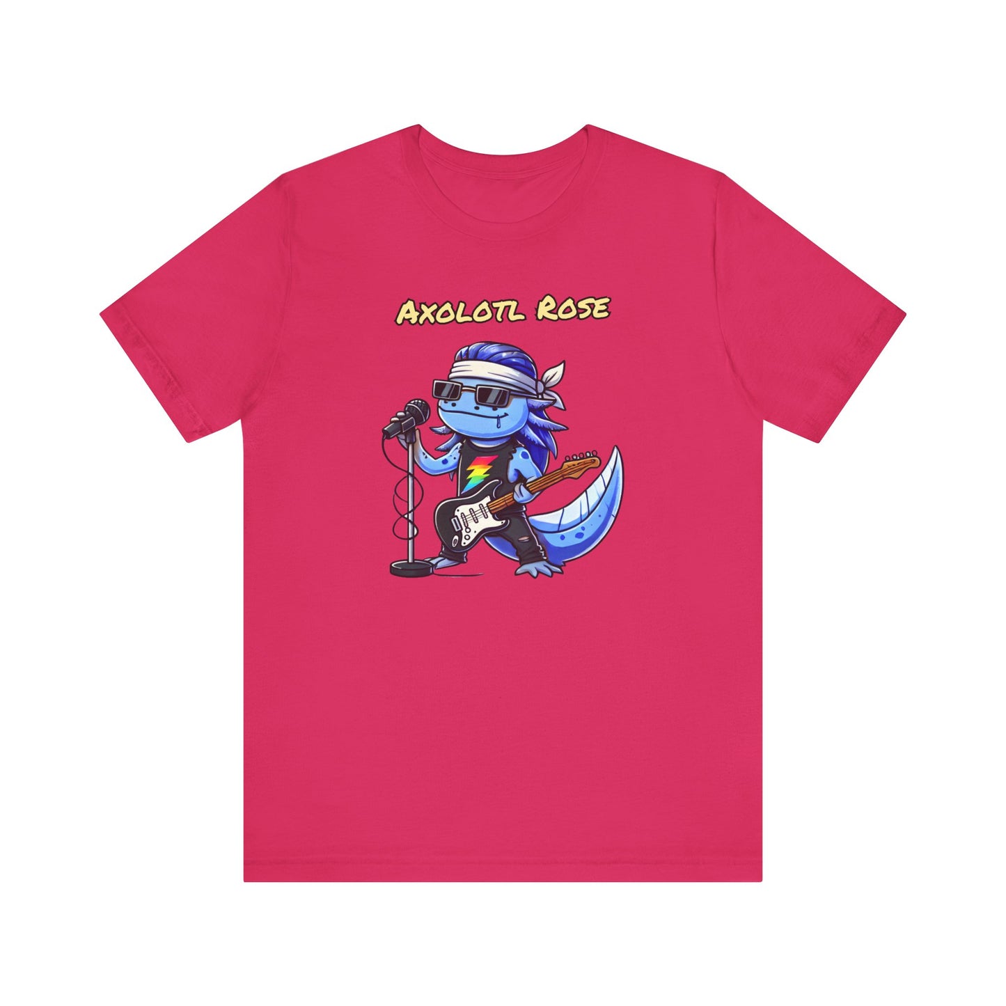 Axolotl Rose - Unisex Jersey Short Sleeve Tee