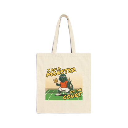 Monster Tote for a Monster on the Court | Cotton Canvas Tote Bag