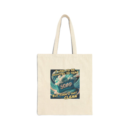 Sudsy SOS: My Soap Addiction Has Gone Too Far | Cotton Canvas Tote Bag