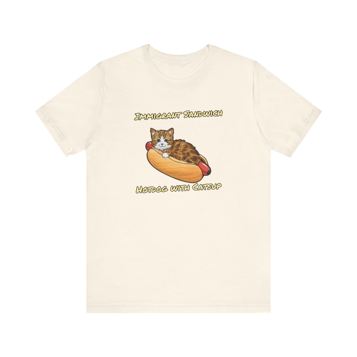 Immigrant Sandwich - Hotdog With Catsup | Unisex Jersey Short Sleeve Tee