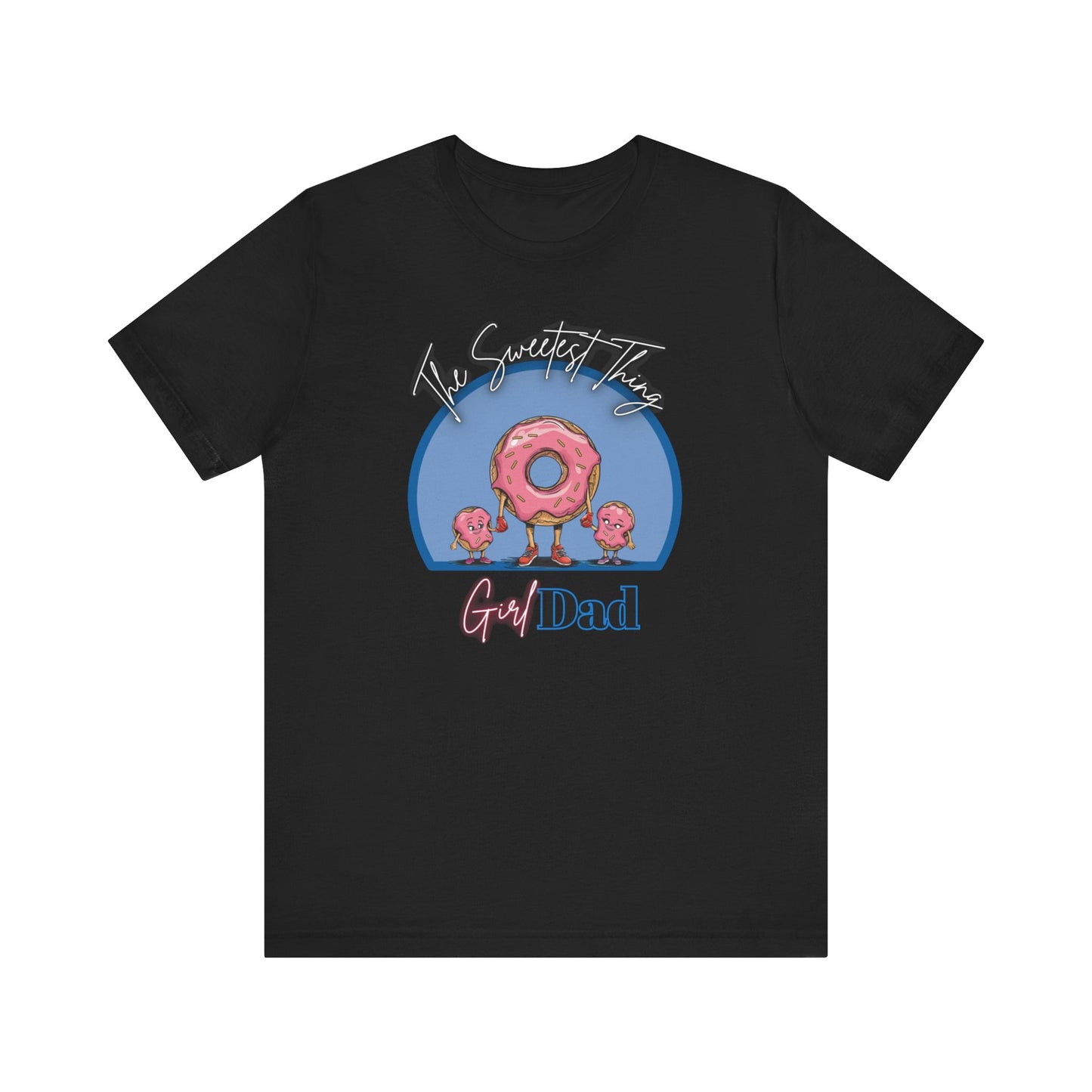 Running on Sprinkles & Smiles: Girl Dad Donut Duty | Unisex Jersey Short Sleeve Tee