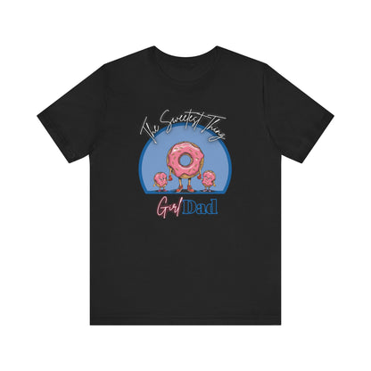 Running on Sprinkles & Smiles: Girl Dad Donut Duty | Unisex Jersey Short Sleeve Tee