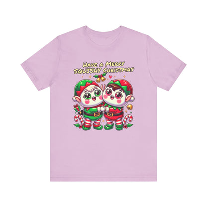 Santas Elves Say Have a Merry Squishy Christmas | Unisex Jersey Short Sleeve Tee