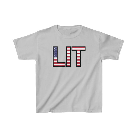 LiberTEE: Land of the Free, Home of the Lit | Unisex Jersey Short Sleeve Tee | Kids Heavy Cotton™ Tee