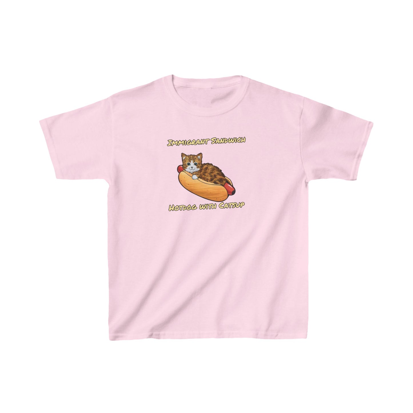 Immigrant Sandwich - Hotdog With Catsup |  Kids Heavy Cotton™ Tee