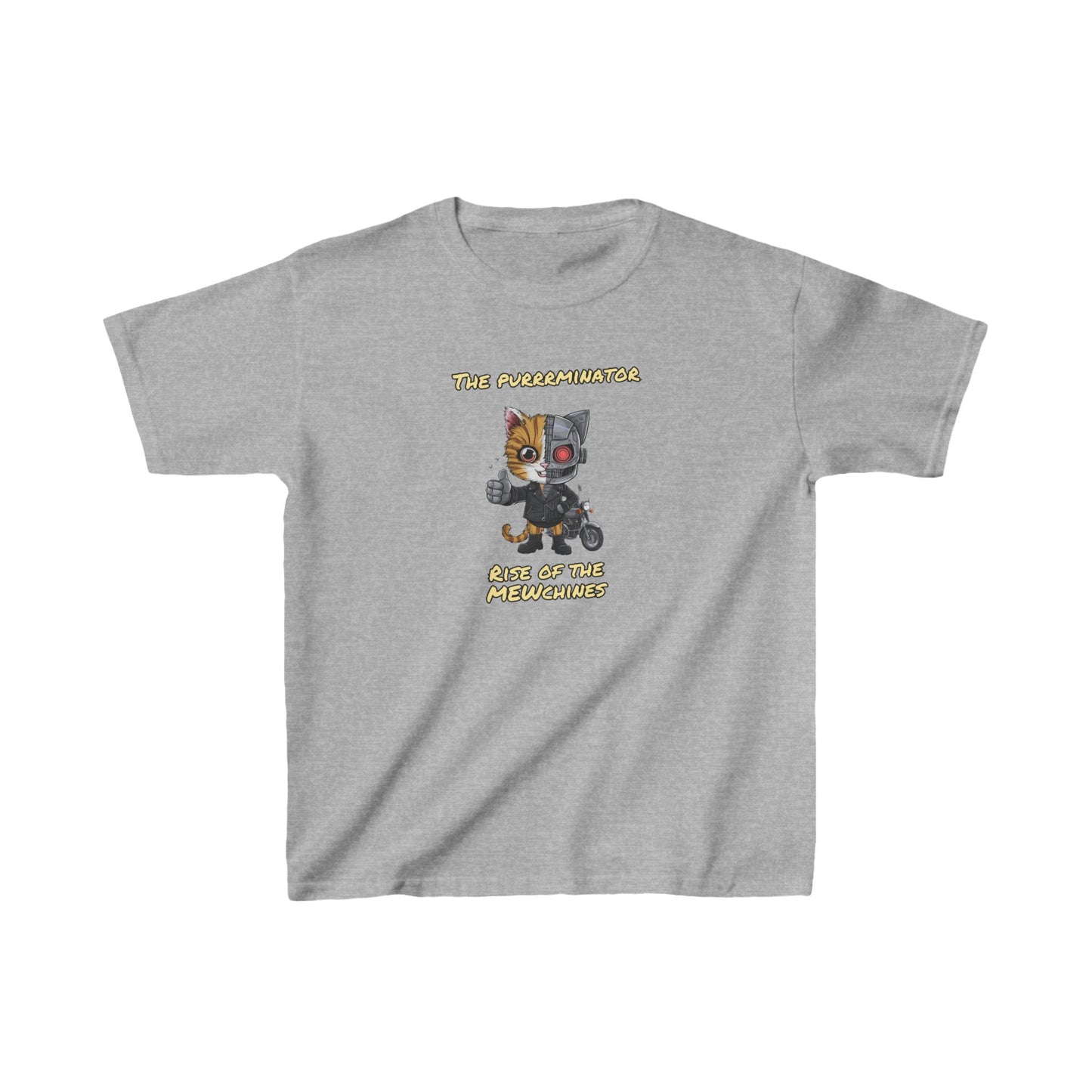 The Purrrminator - Rise of the Mewchines | Kids Heavy Cotton™ Tee