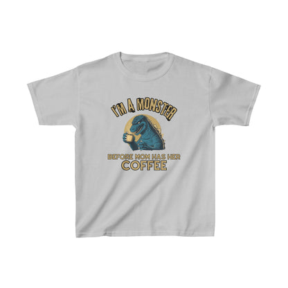 Atomic Breath? More Like Atomic Snooze! Godzilla Needs Coffee! |  Kids Heavy Cotton™ Tee