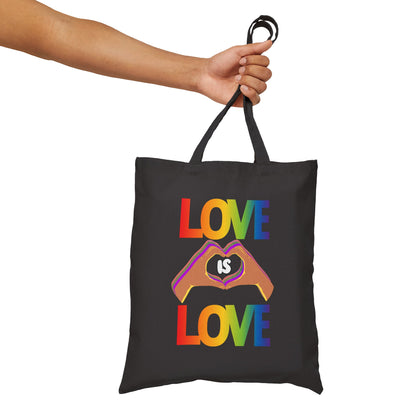 Love is love is love (and it's awesome - just like this tote bag) | Cotton Canvas Tote Bag