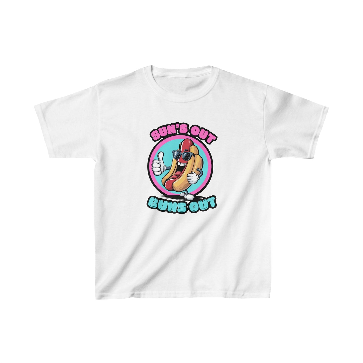 Sun's Out, Buns Out Hot Dog | Kids Heavy Cotton™ Tee