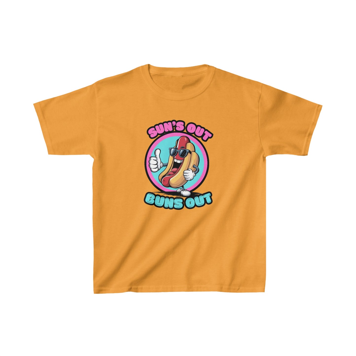 Sun's Out, Buns Out Hot Dog | Kids Heavy Cotton™ Tee