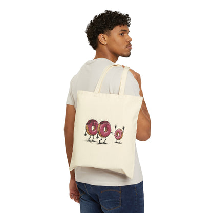 Sweet Bag: The Night of the Living Donut | Cotton Canvas Tote Bag