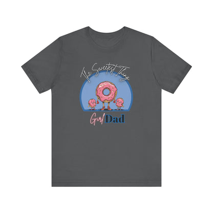 Running on Sprinkles & Smiles: Girl Dad Donut Duty | Unisex Jersey Short Sleeve Tee