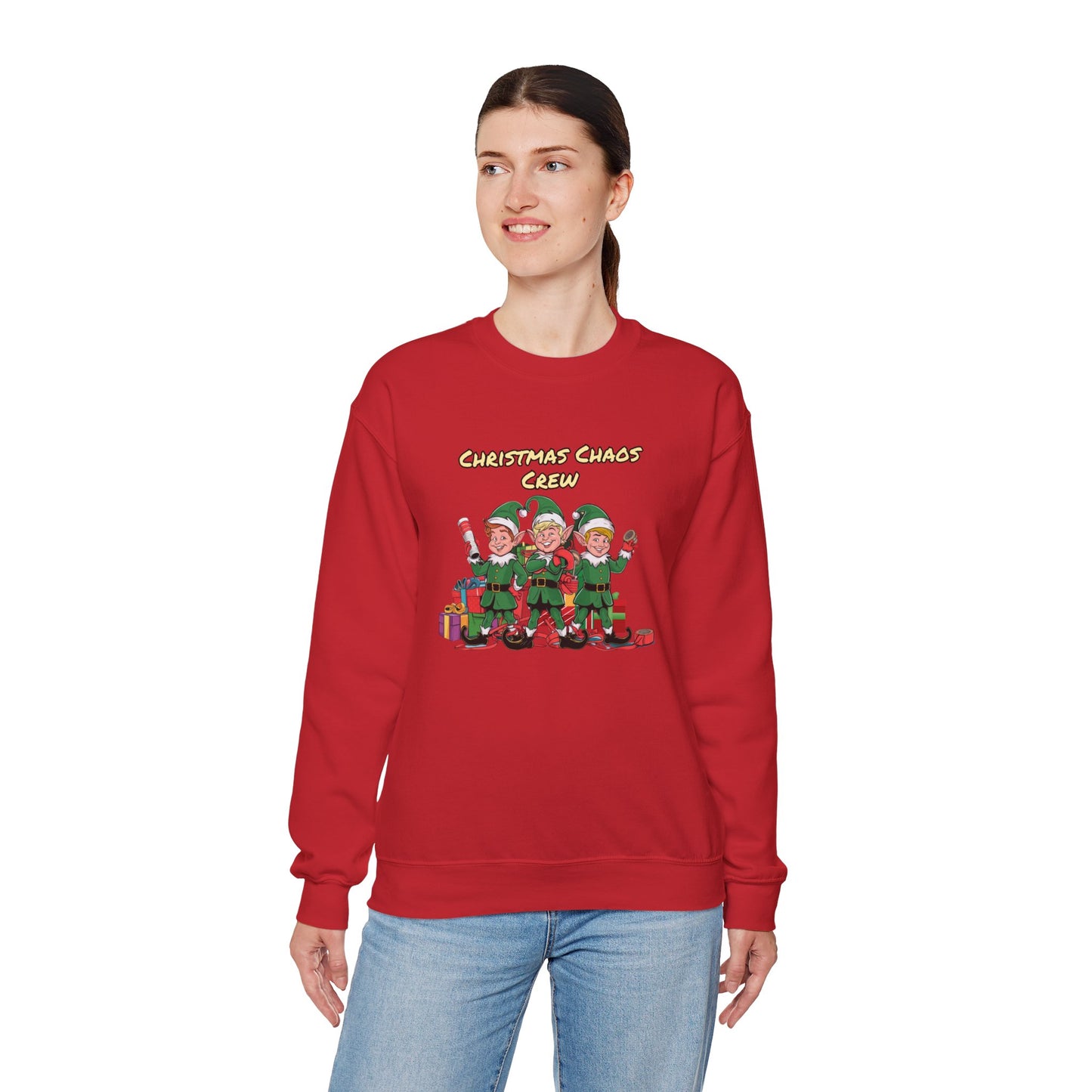 Christmas Chaos Crew | Unisex Heavy Blend™ Crewneck Sweatshirt