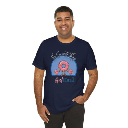 Running on Sprinkles & Smiles: Girl Dad Donut Duty | Unisex Jersey Short Sleeve Tee