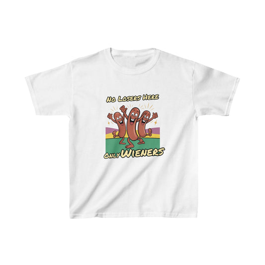 No Losers Here Only Wieners | Kids Heavy Cotton™ Tee