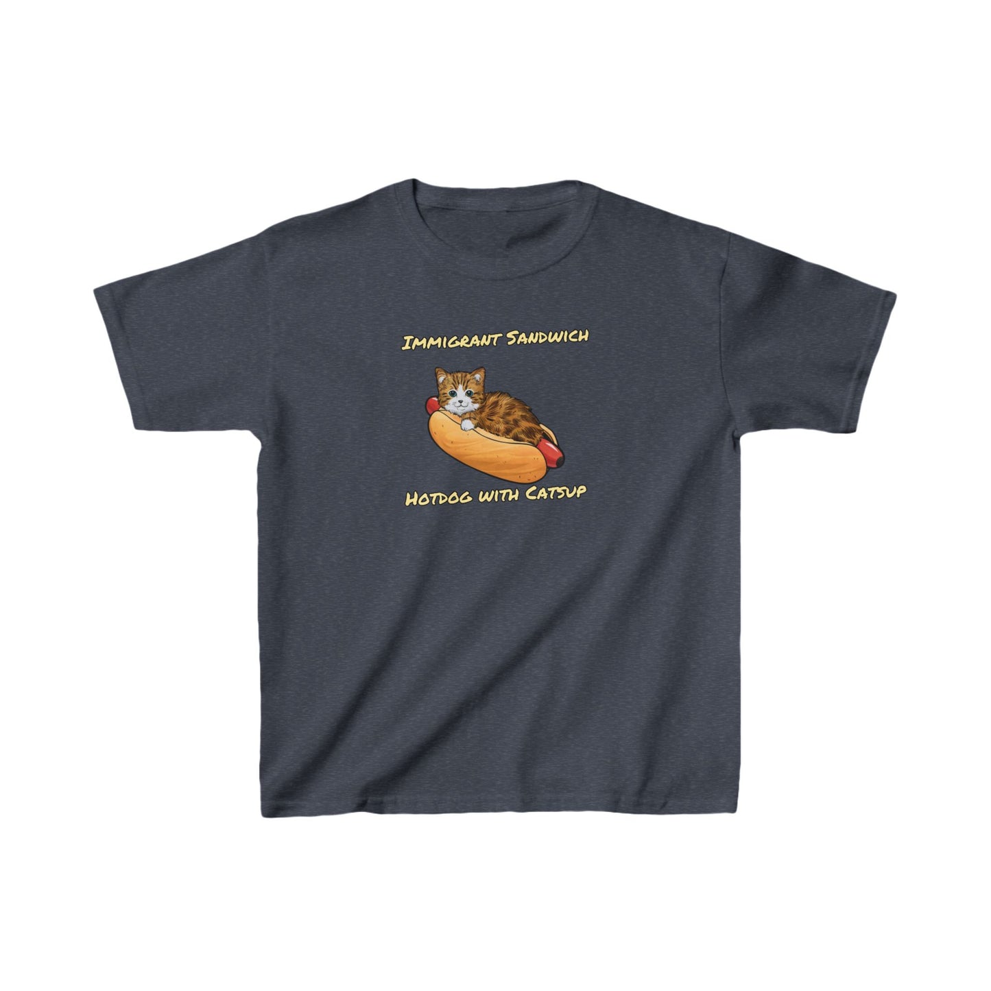 Immigrant Sandwich - Hotdog With Catsup |  Kids Heavy Cotton™ Tee