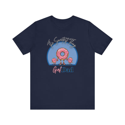 Running on Sprinkles & Smiles: Girl Dad Donut Duty | Unisex Jersey Short Sleeve Tee