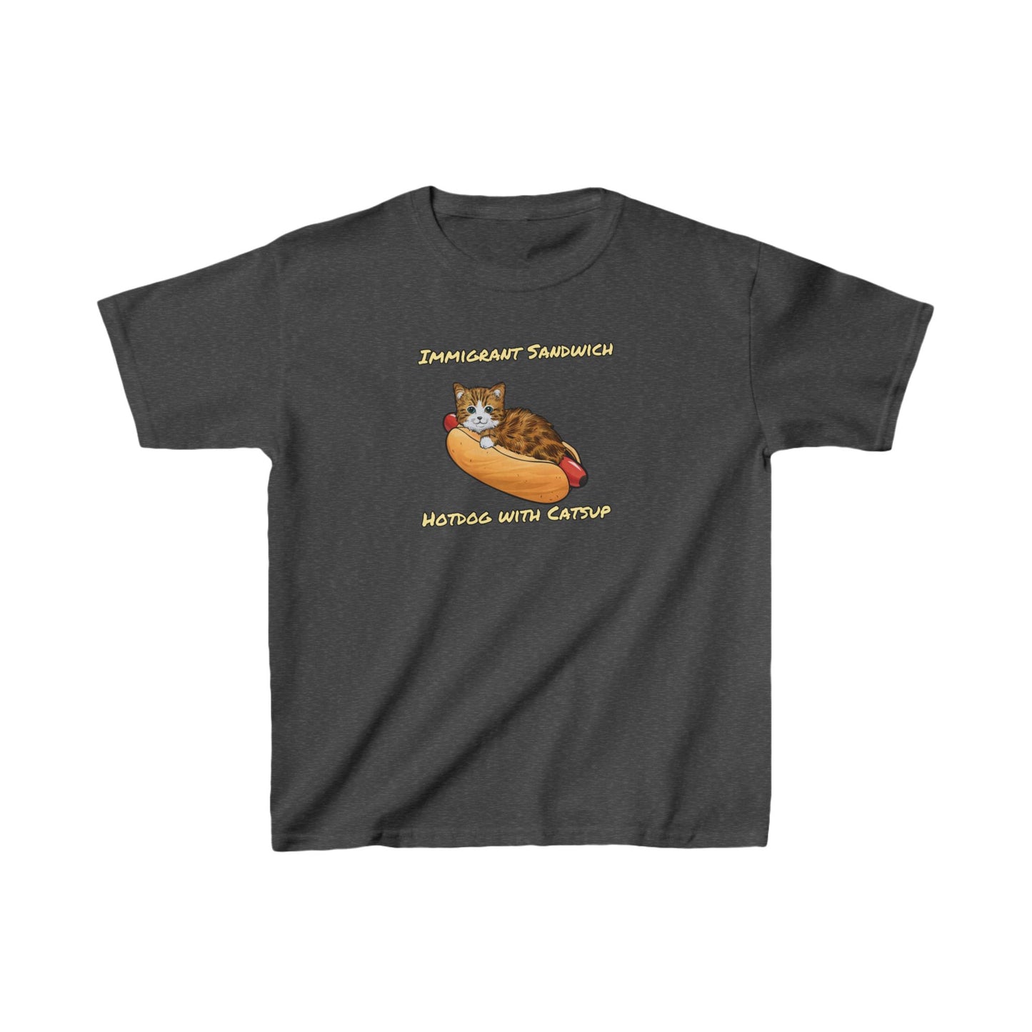 Immigrant Sandwich - Hotdog With Catsup |  Kids Heavy Cotton™ Tee