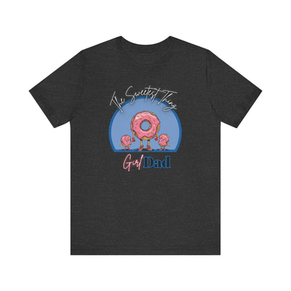 Running on Sprinkles & Smiles: Girl Dad Donut Duty | Unisex Jersey Short Sleeve Tee