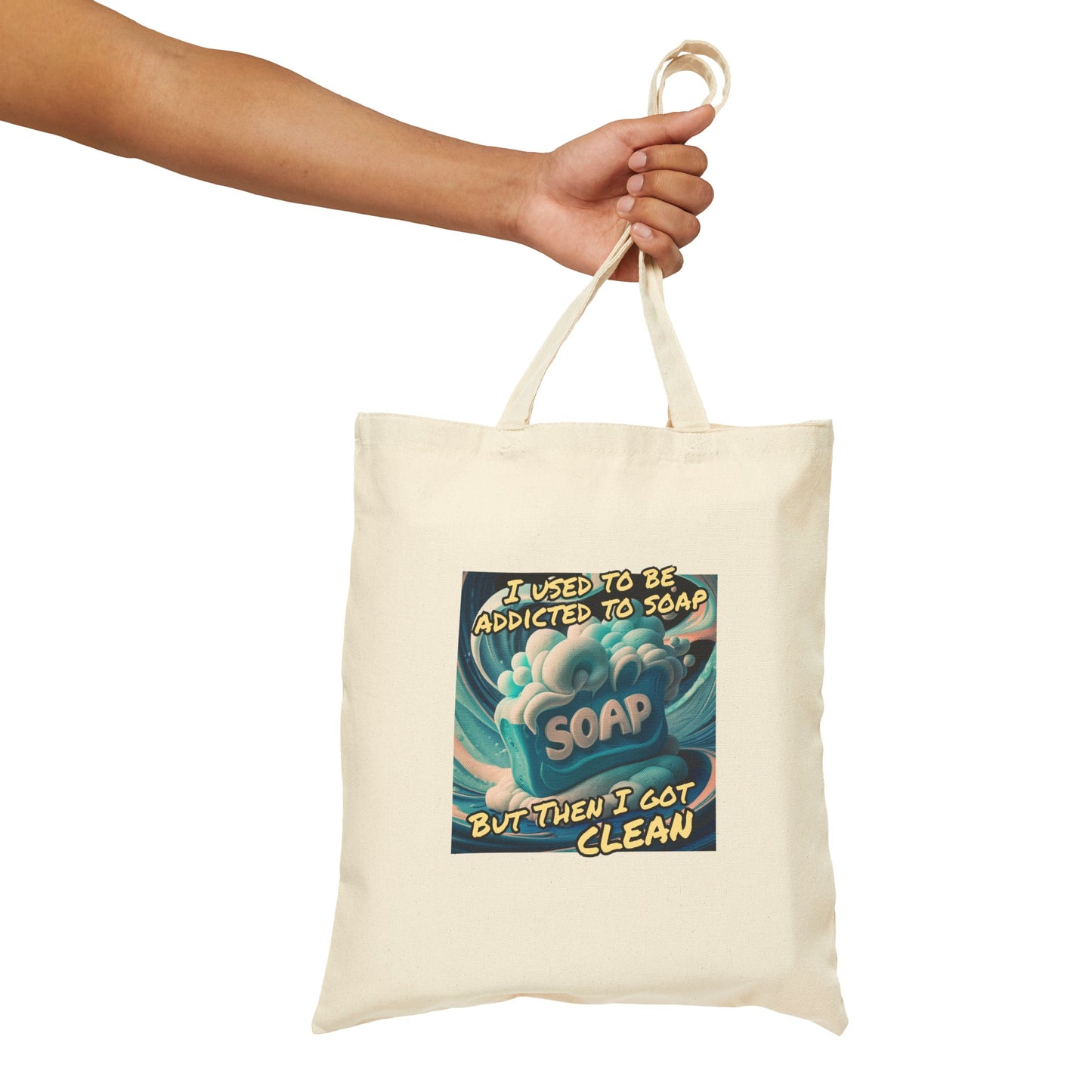 Sudsy SOS: My Soap Addiction Has Gone Too Far | Cotton Canvas Tote Bag