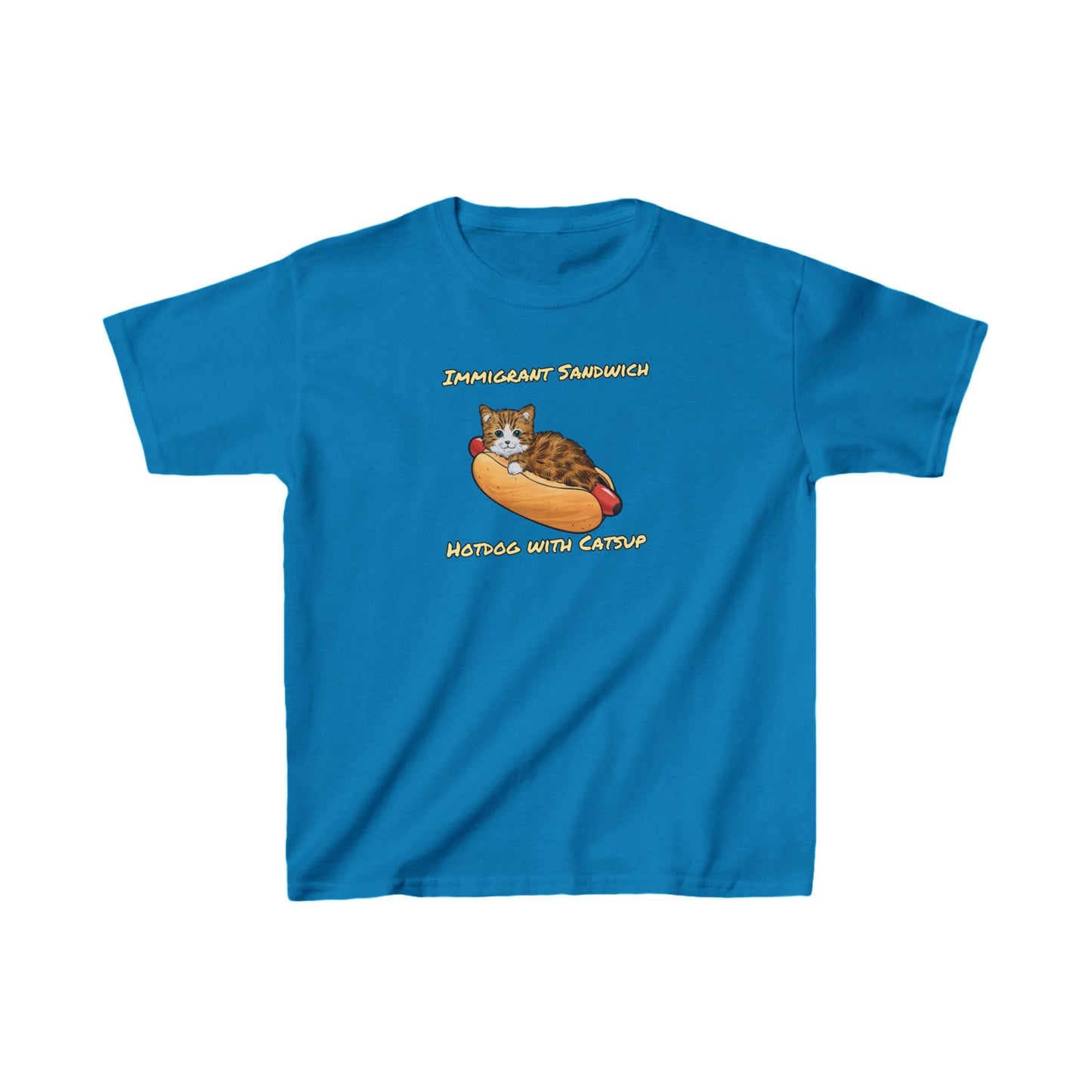 Immigrant Sandwich - Hotdog With Catsup |  Kids Heavy Cotton™ Tee