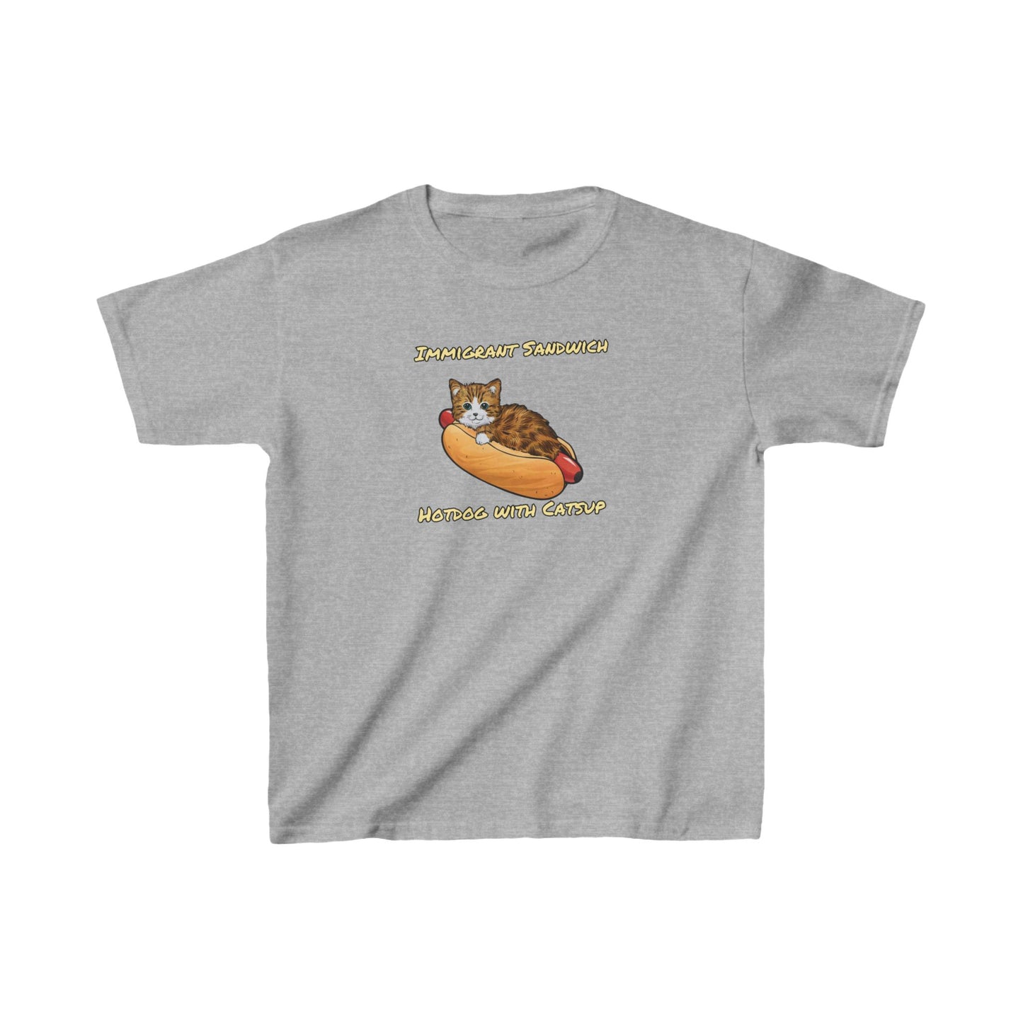 Immigrant Sandwich - Hotdog With Catsup |  Kids Heavy Cotton™ Tee