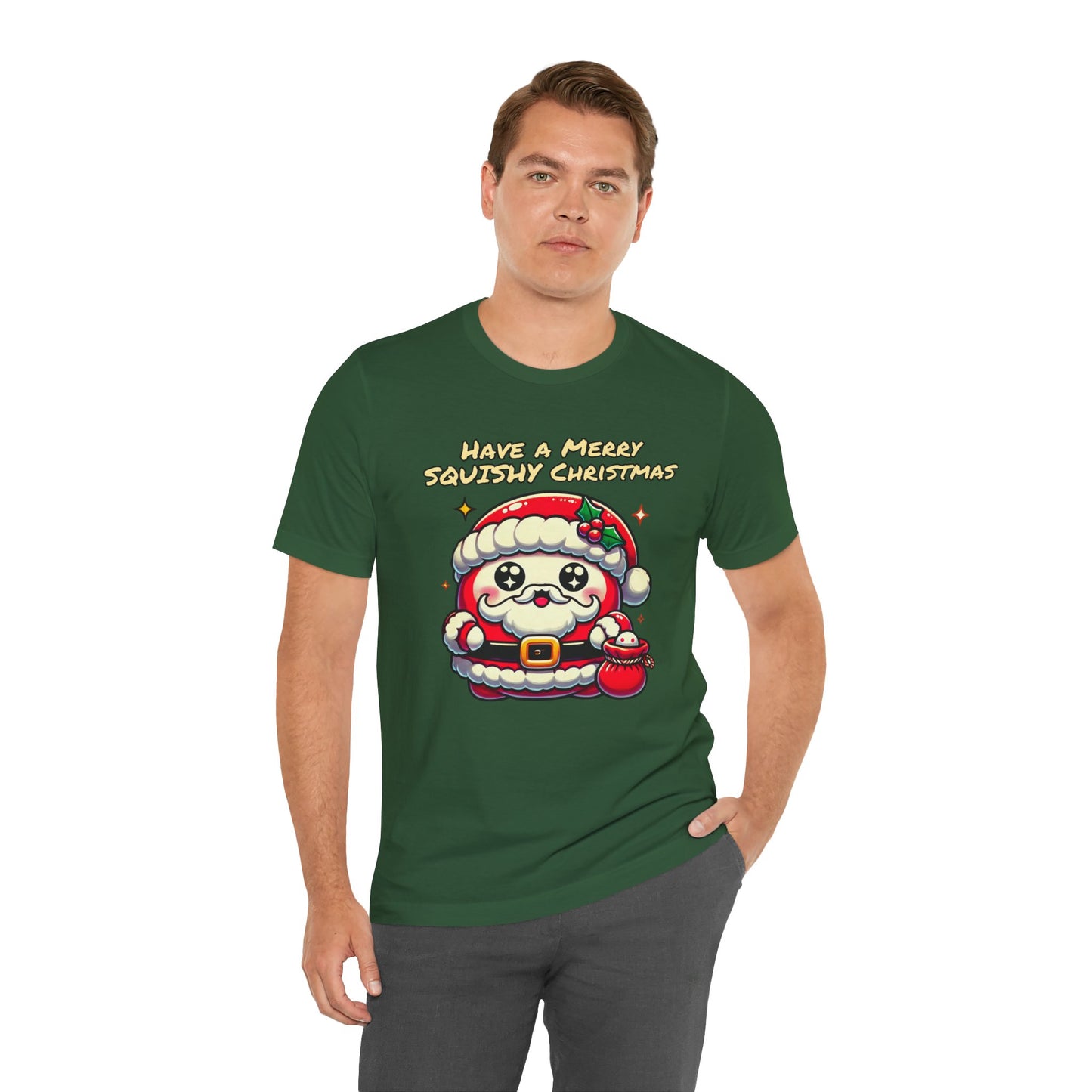 Santa Says Have a Merry Squishy Christmas | Unisex Jersey Short Sleeve Tee