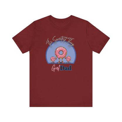 Running on Sprinkles & Smiles: Girl Dad Donut Duty | Unisex Jersey Short Sleeve Tee