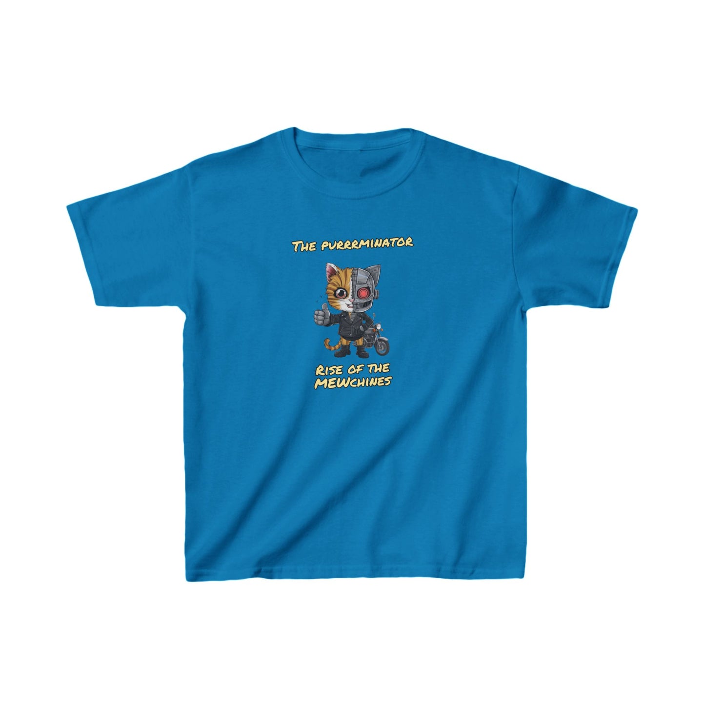 The Purrrminator - Rise of the Mewchines | Kids Heavy Cotton™ Tee