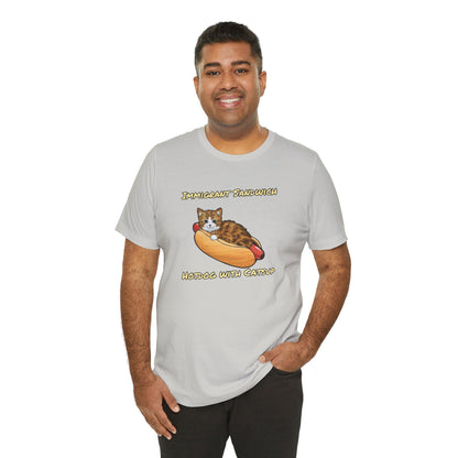 Immigrant Sandwich - Hotdog With Catsup | Unisex Jersey Short Sleeve Tee