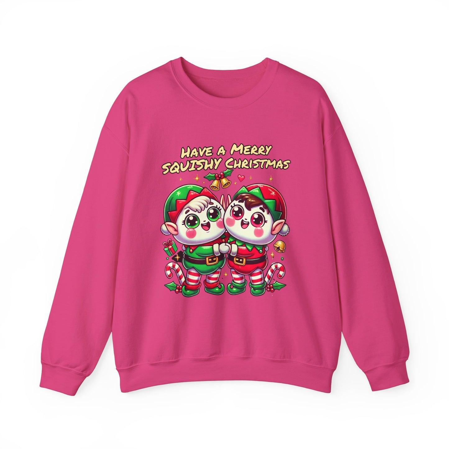 Santas Evles Say Have a Squishy Merry Christmas | Unisex Heavy Blend™ Crewneck Sweatshirt