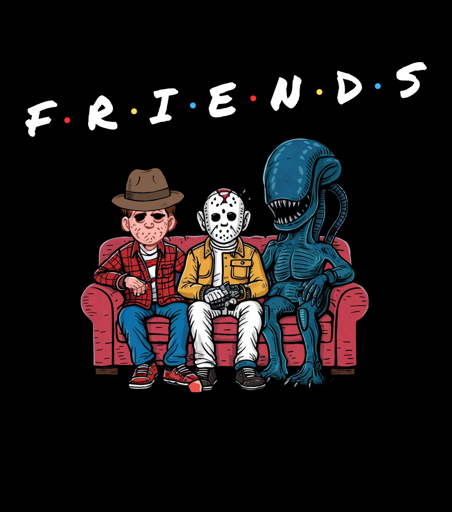 FRIENDS of the horror variety | Unisex Jersey Short Sleeve Tee