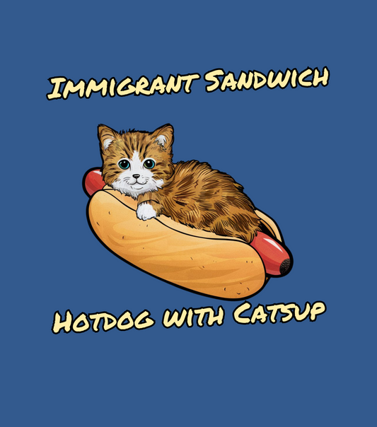 Immigrant Sandwich - Hotdog With Catsup | Unisex Jersey Short Sleeve Tee