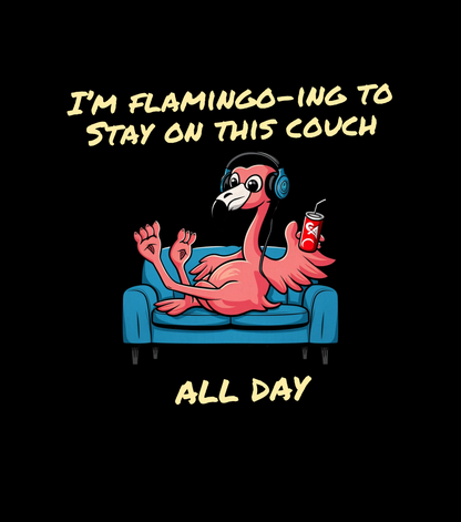 Flamingo-ing To Stay On This Couch All Day | Unisex Jersey Short Sleeve Tee